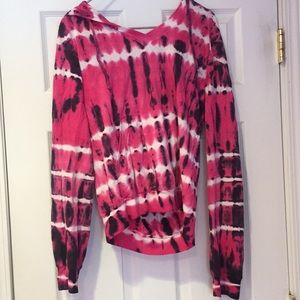 Hard tail tie dye hoodie